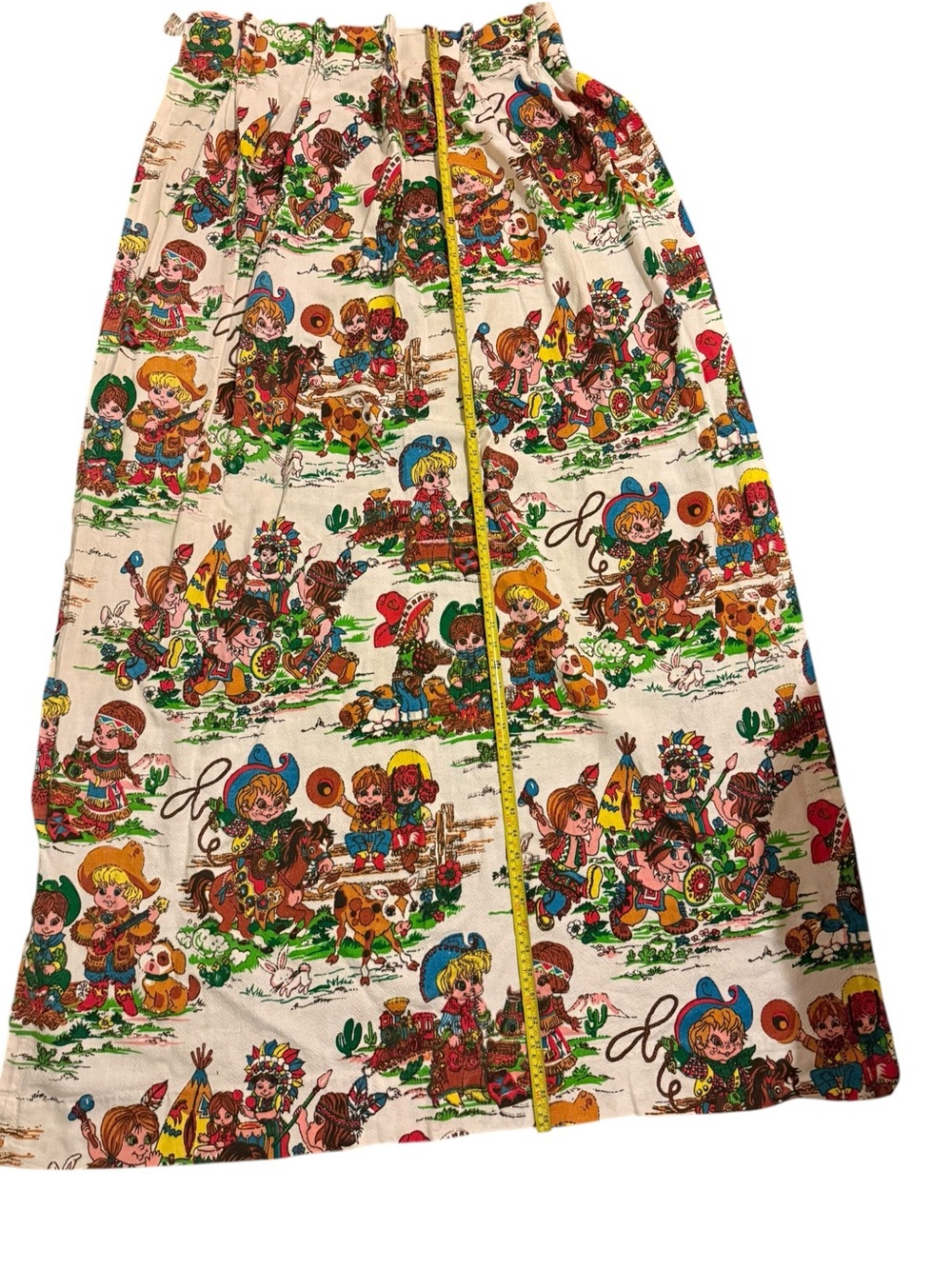 Rare vintage children’s curtains cowboys and Indians